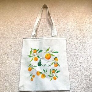 NWOT Sevilla Orange Grove Canvas Tote Bag